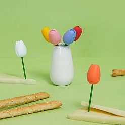 Forchette da antipasto a forma di tulipano
