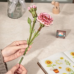 Kit per assemblare un fiore di legno