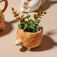 Mini vaso da fiori a forma di tartaruga