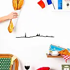 La silhouette della città di Parigi