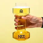 Bicchiere da birra a forma di manubrio