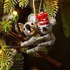 Mamma koala e baby koala per decorare l'albero di Natale