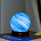 Modello di nuvola polare con luce blu