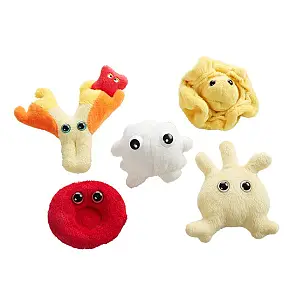 Confezione di mini peluche cellule del sangue