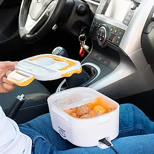 Cestino per il pranzo elettrico in auto