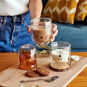 Bicchieri da caffè a doppio vetro Glasito