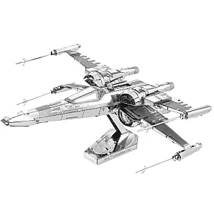 Kit di costruzione 3D Metal Earth: X-Wing di Poe Dameron. Guerre Stellari