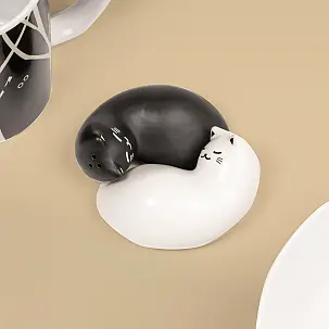 Porta sale e pepe a forma di gatti yin e yang