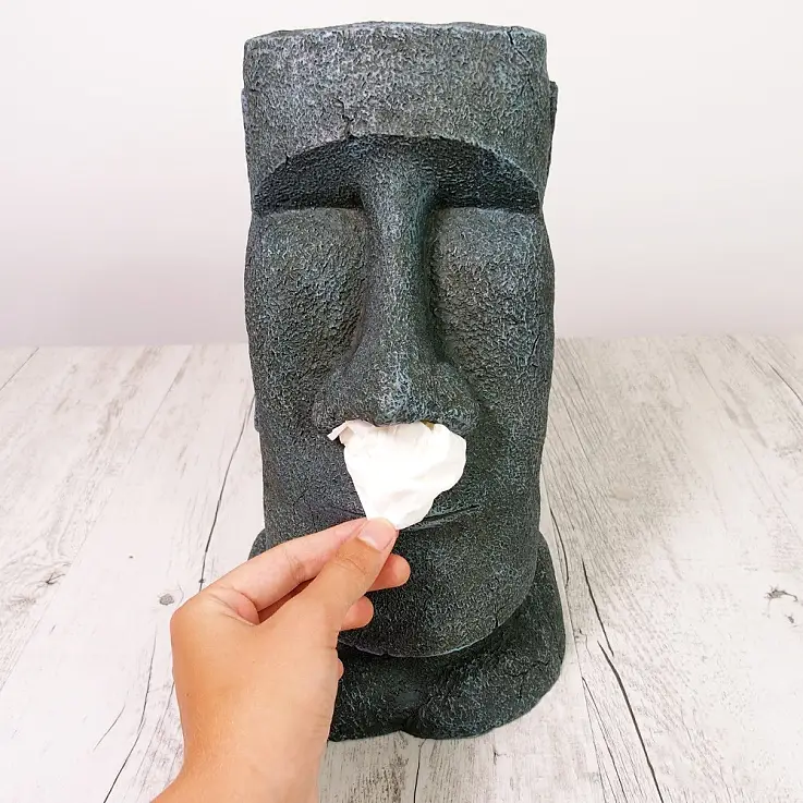 Portafazzoletti Moai