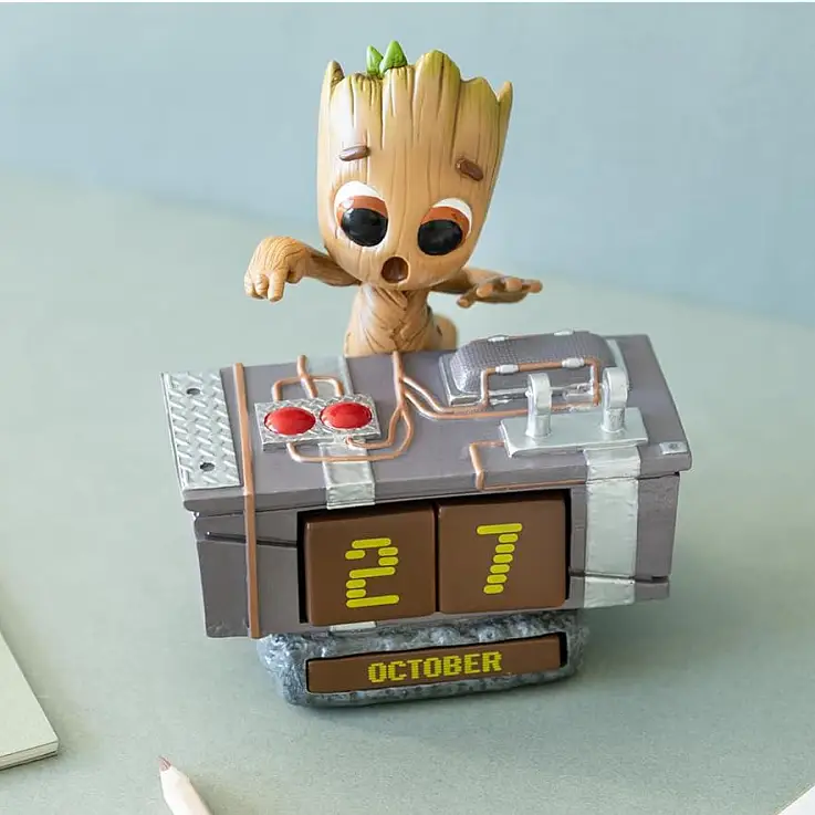 Calendario perpetuo 3D a forma di Groot